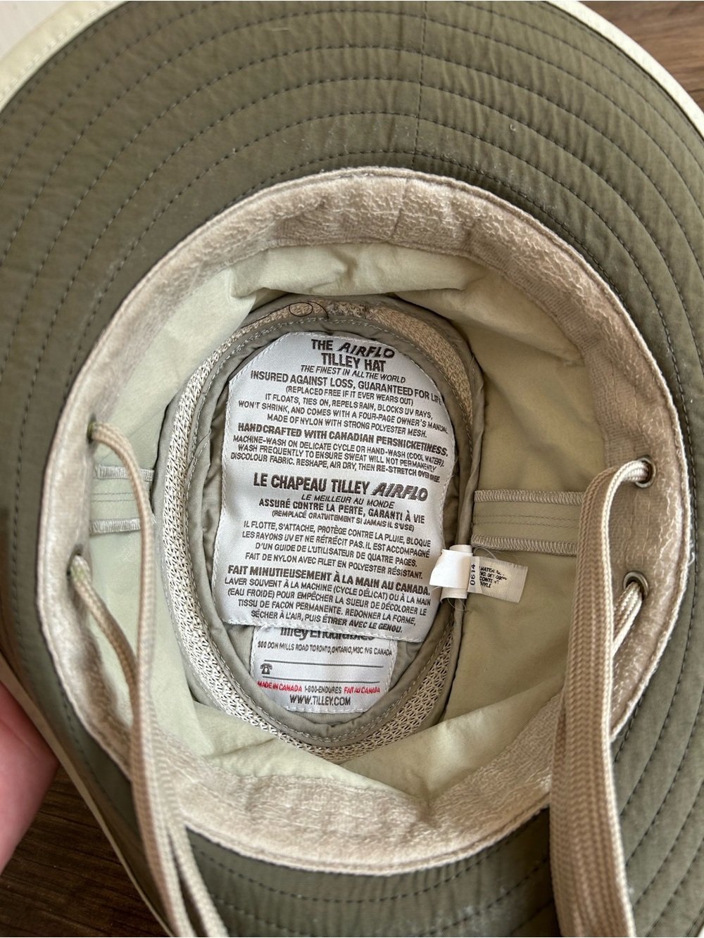 Vintage Tilley Airflo Hat Size 7 Made in Canada with Original Brag Tag Kit - Picture 4 of 10